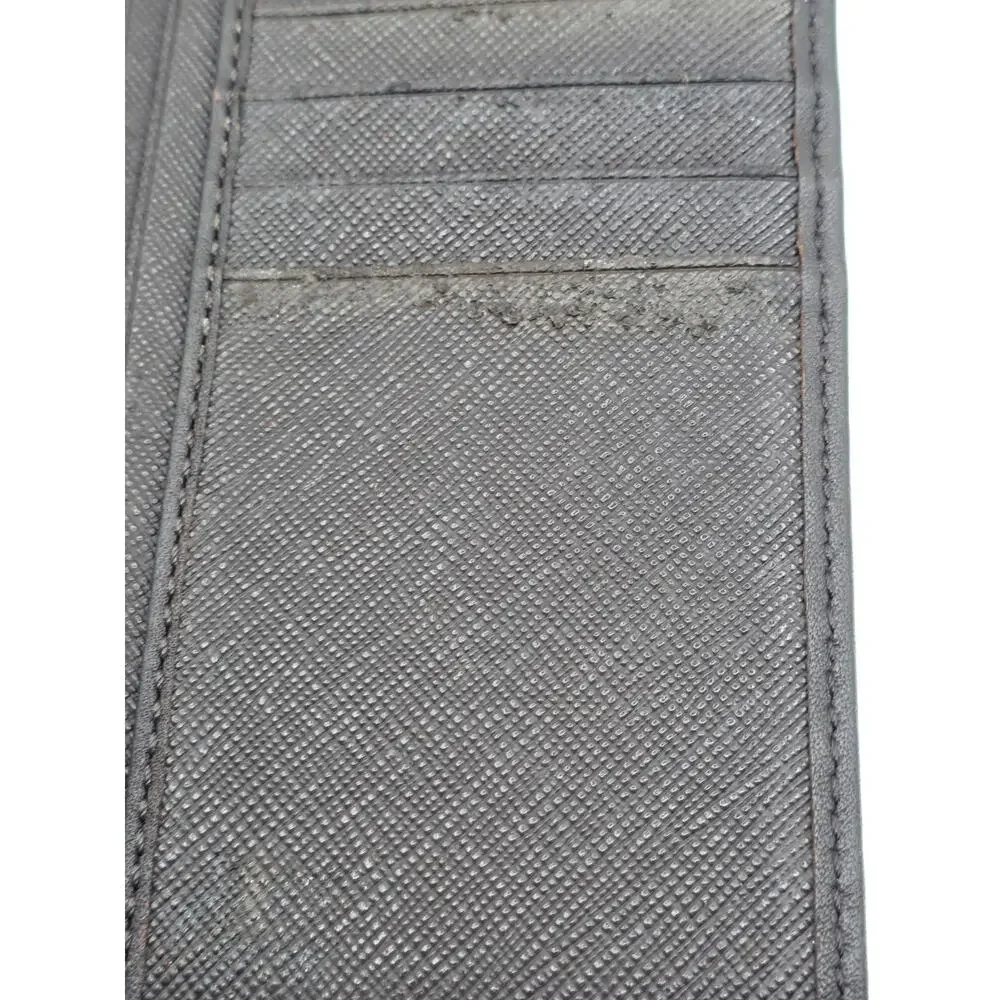 Vintage Coach Brown Signature Leather Breast Pocket Long Wallet Zip Organizer
